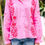 Thumbnail: Fate All About You Hot Pink Embroidered Blouse