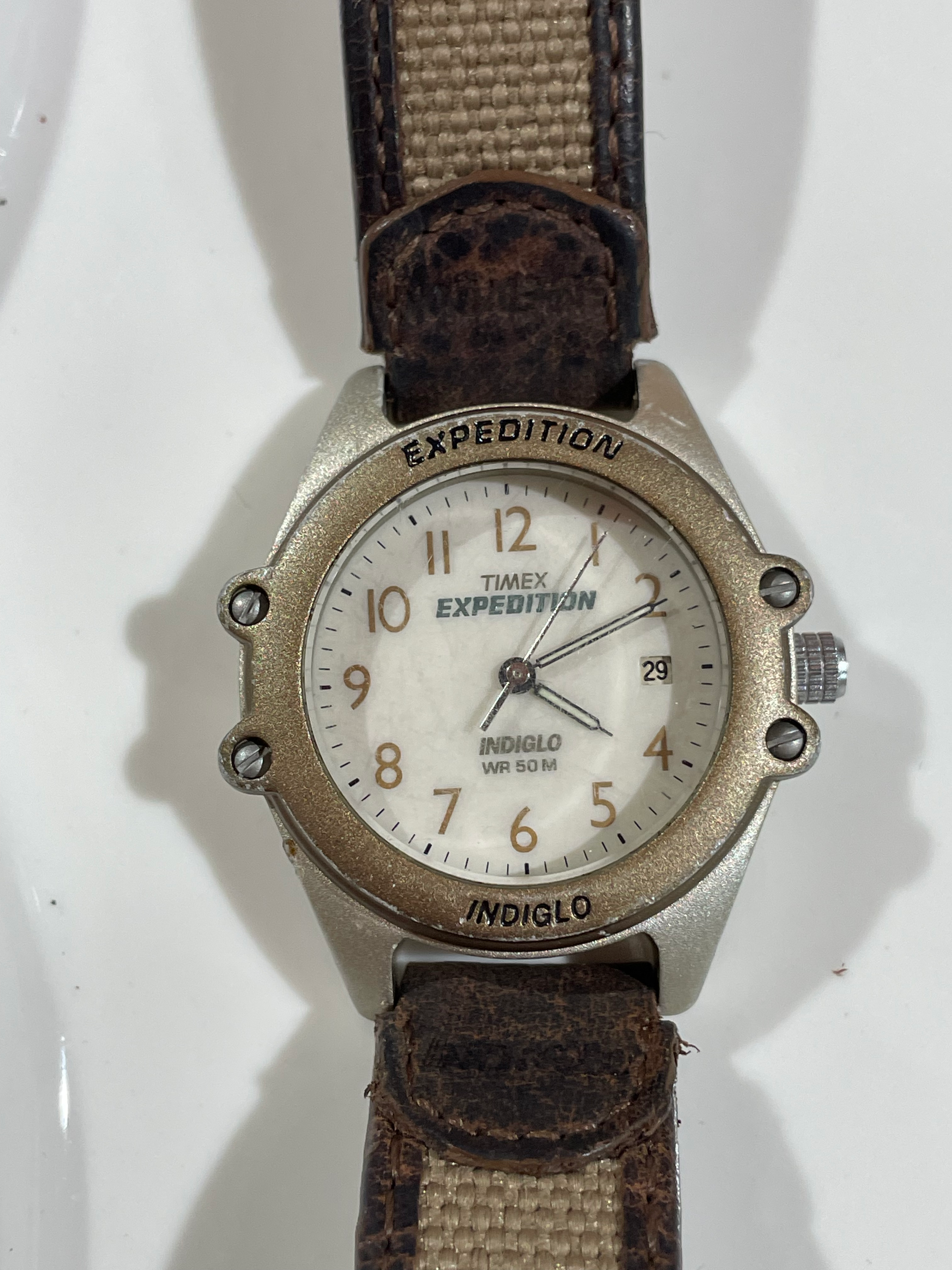 TIMEX Vintage Leather Band Watch