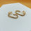 Thumbnail: Twisted Square | Gold Clip On Earrings