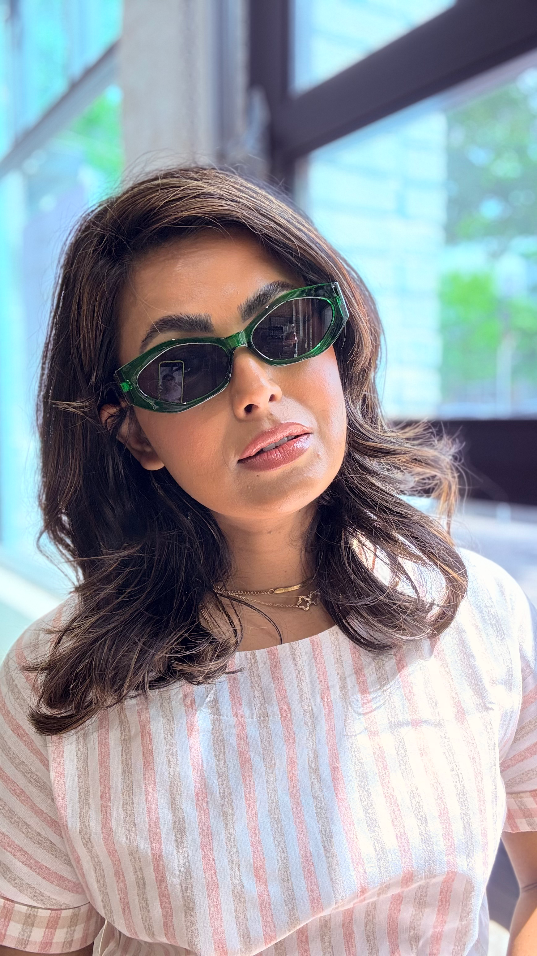 Icon | Green Leopard Unisex Sunglasses