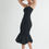 Thumbnail: Feeling Me | Black Rib Midi Dress