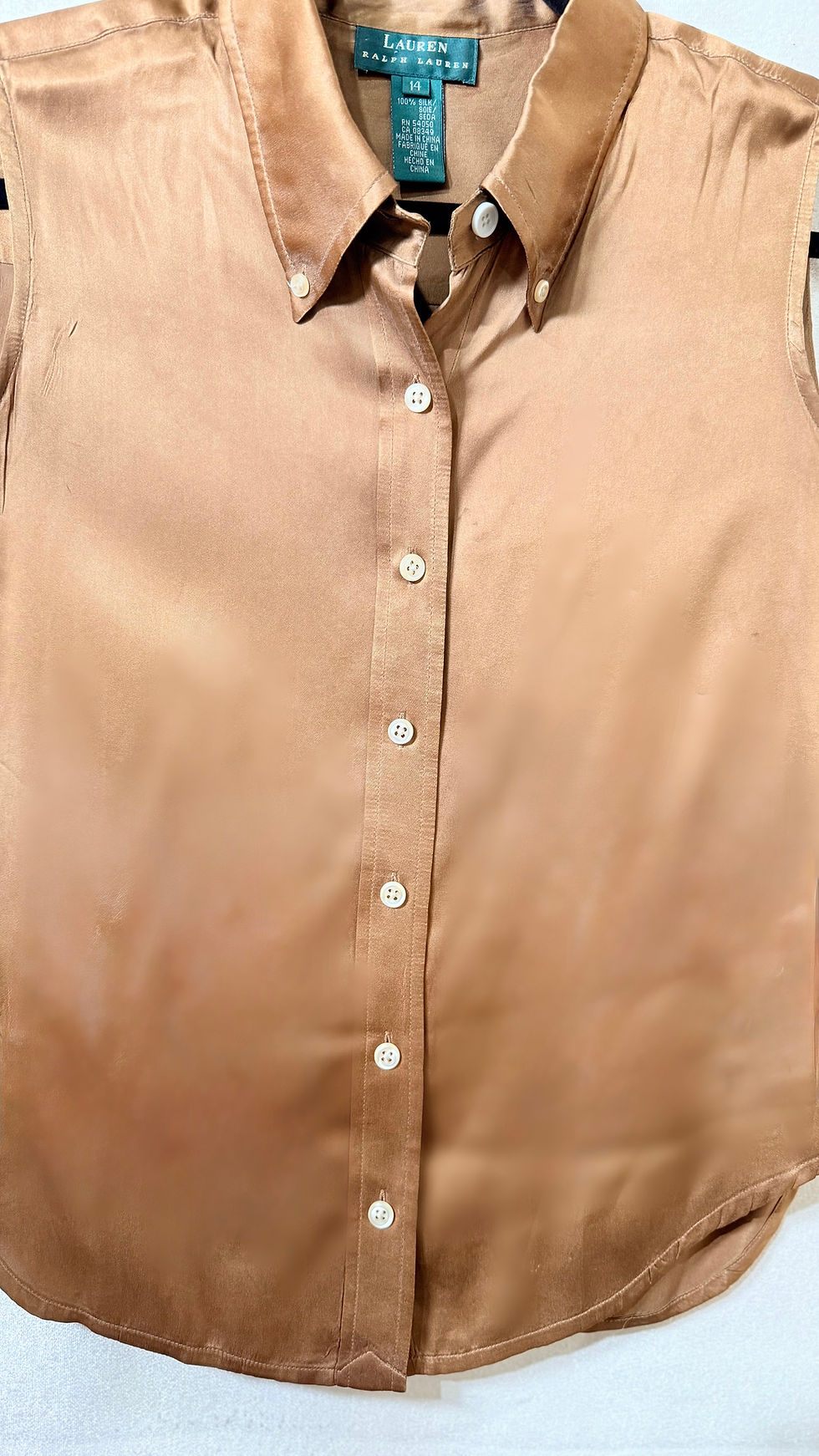 Thumbnail: Ralph Lauren 100% Silk Cameron Stretch Silk Charmeuse- 14 Retails:$1190.00