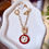 Thumbnail: OU Circle | 24KT Gold Plated Necklace