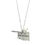 Thumbnail: Oklahoma Map Silver Pendant Necklace