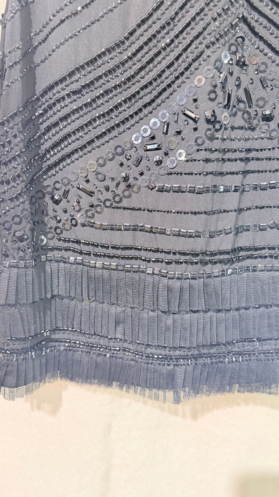 Прев'ю: Phoebe Vintage sequin Dress Black- 4