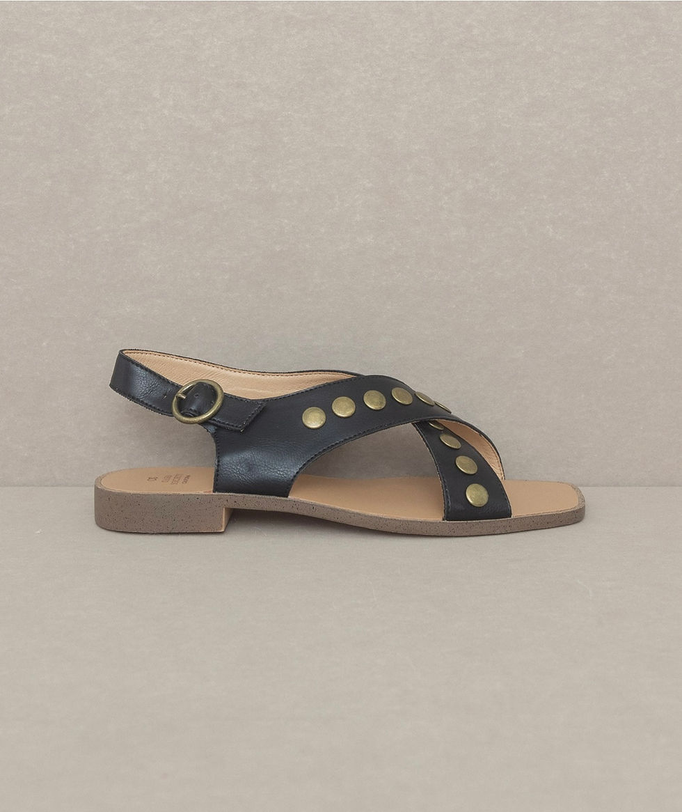 Прев'ю: Studded Across | Square Toe Sandal