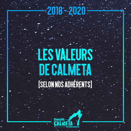 [LES VALEURS DE CALMETA]