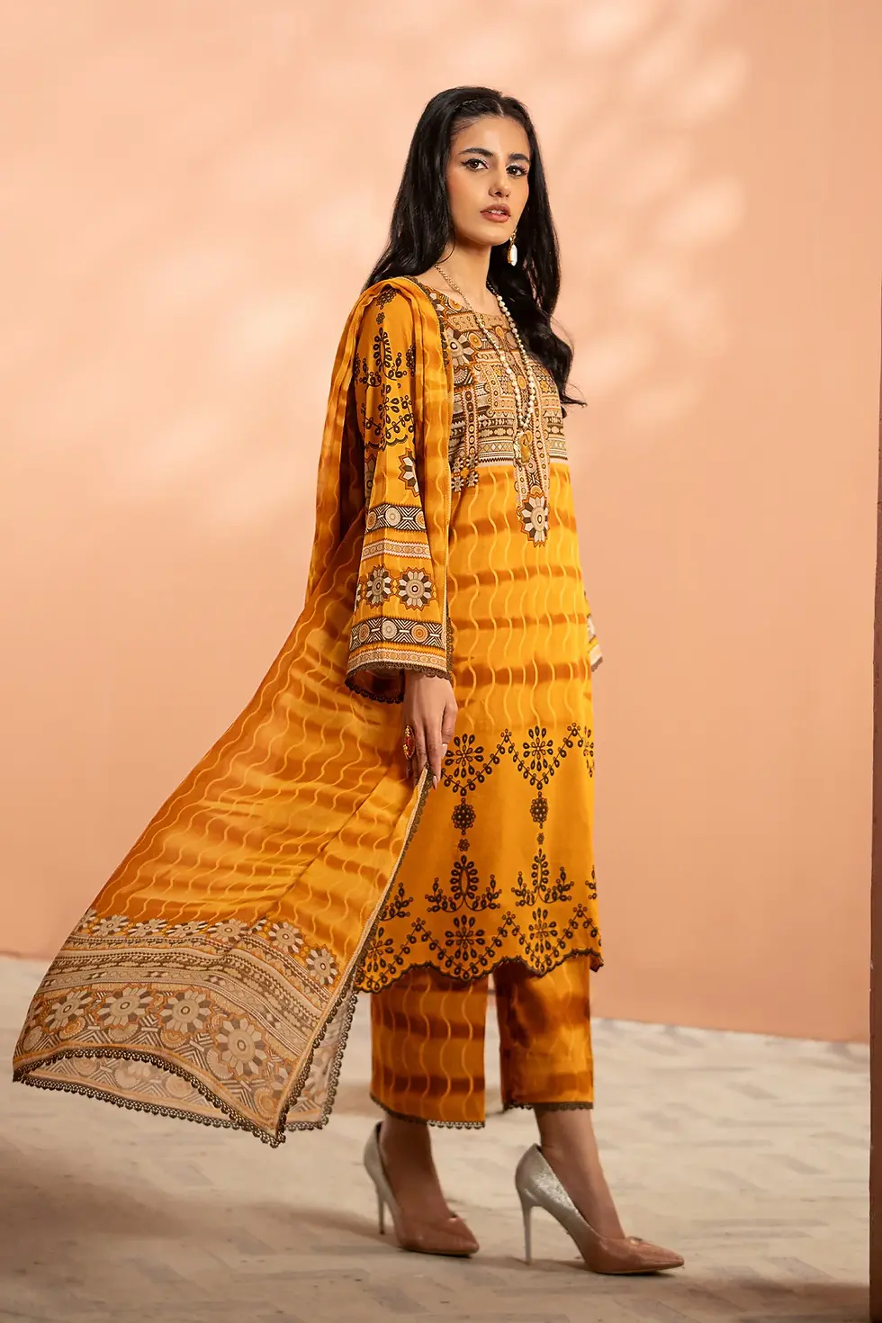 Thumbnail: 3-PC Unstitched Printed Lawn Collection CP4-36