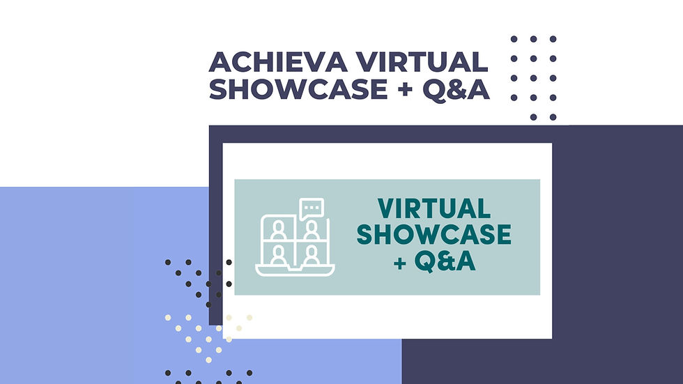 Achieva Virtual Showcase + Q&A