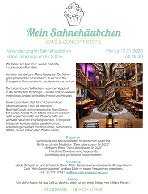 Ein besonderer Abend im Sahnehäubchen am Freitag, 10. Januar 2025