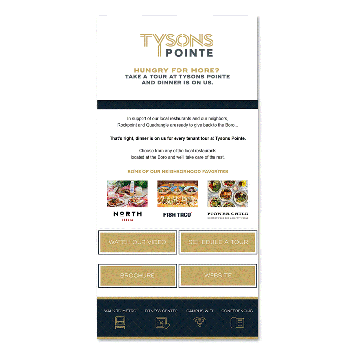 Tysons Point Taste Promo Email