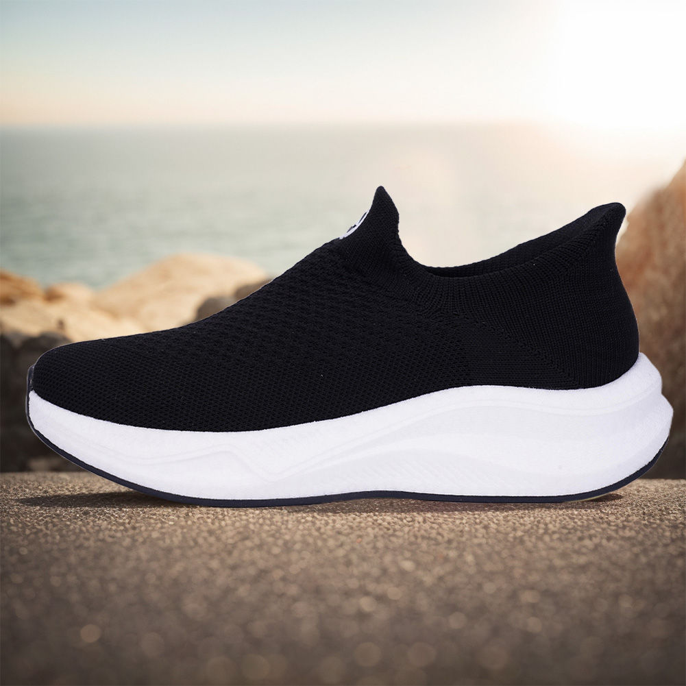 Men's Women's Slip Walking Shoes Hands-Free Knit Sneakers