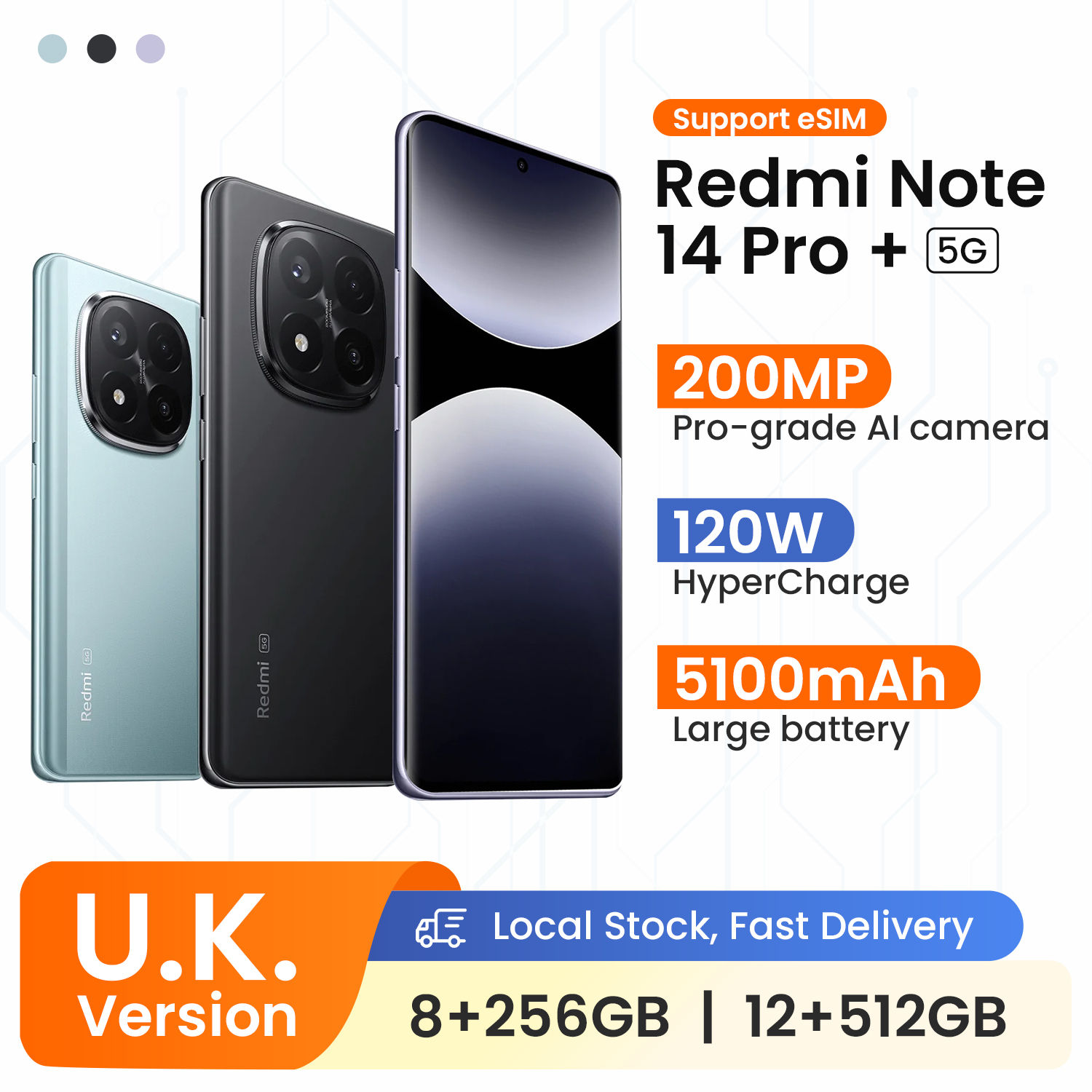 Redmi Note 14 Pro Plus 5G Smartphone