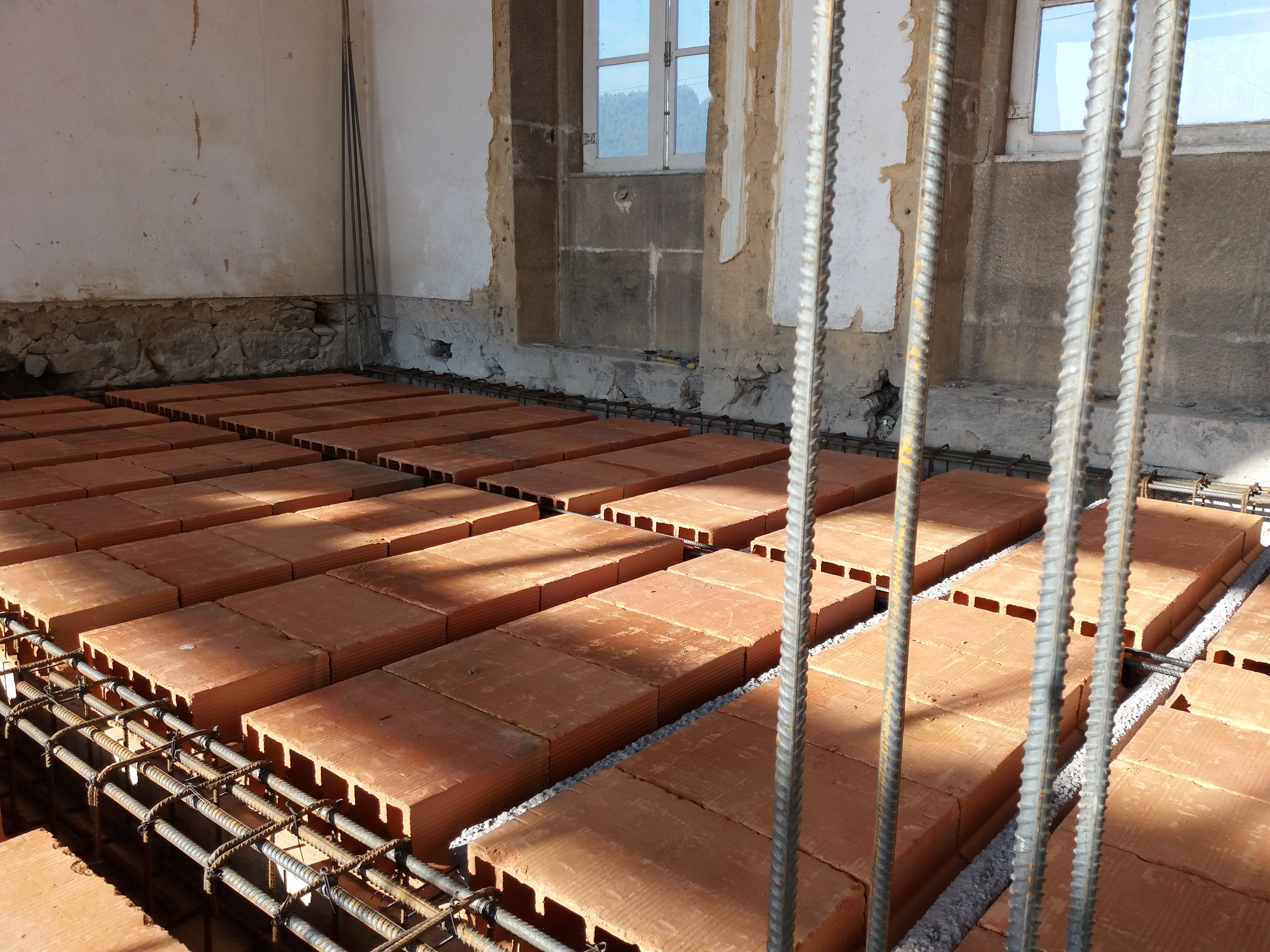 Preparação de lage aligeirada