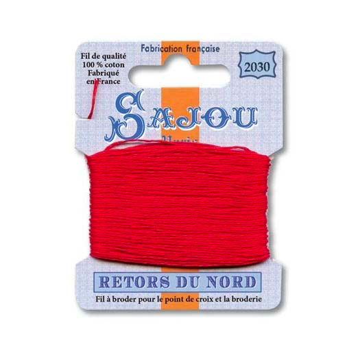 SAJOU Retors du Nord Brodértråd Red (2030)