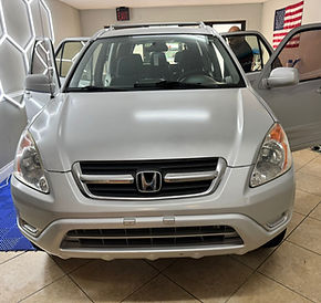 Hyundai Grey after full detail, headlight restoration.