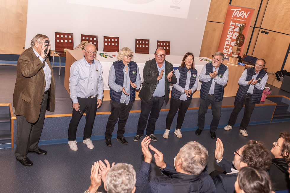 L'équipe du comité départemental de Golf (absente Isabelle Darj)