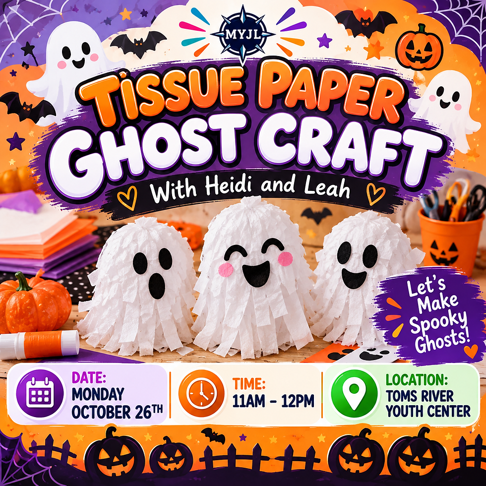 Tissue Paper Ghost Craft with Heidi and Leah