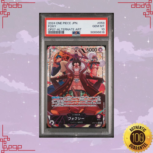 OP07-059 Foxy Japanese Leader Parallel PSA 10 | LaiLai's Cards