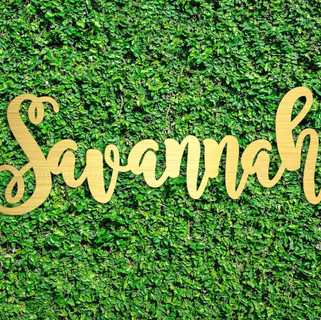 Custom Laser Cut name sign for wedding h