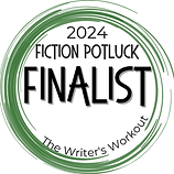 fiction potluck finalist button