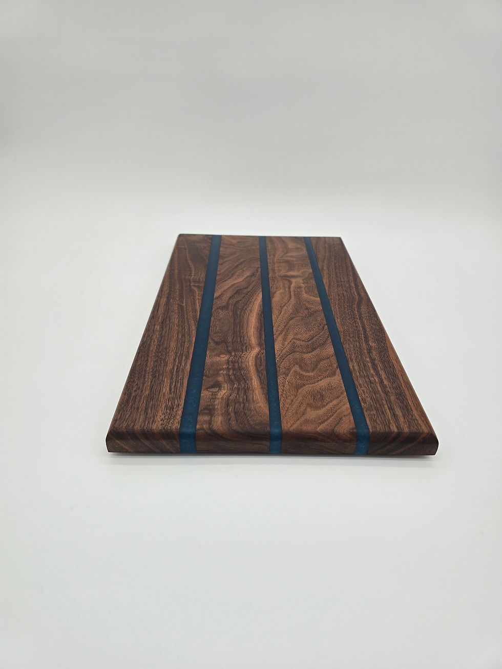 Thumbnail: Midnight Stripe Cutting Board – Black Walnut & Blue Epoxy