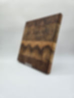 end grain butcher block hand crafted by Carraway Creations LLC
