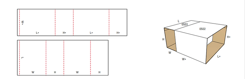 Caixa de Papelão Ondulado Projeto 0505 Slide 001