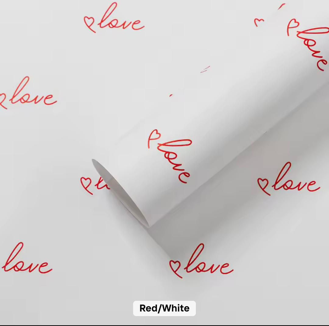 Wrapping Paper-Red and White