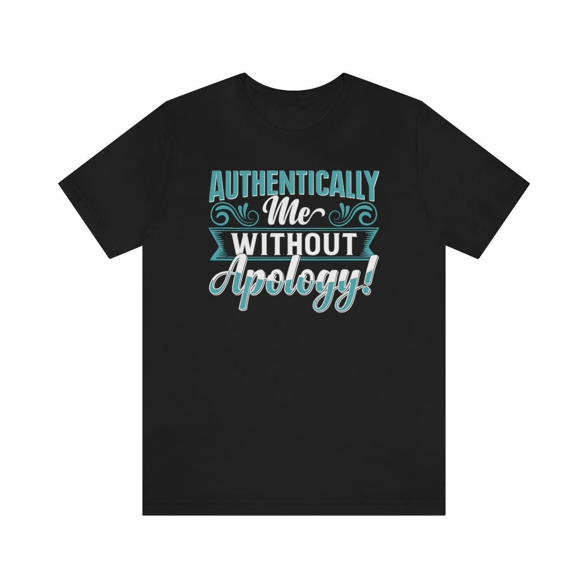 Authentically Me in Black Unisex Jersey Short Sleeve Tee