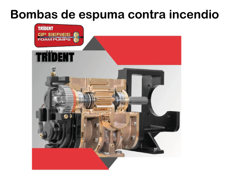 Bombas de espuma contra incendio