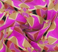 Pink & Carmel Swimwear Print by Peach Pineapple Creative