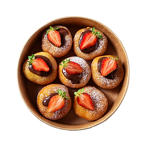 Box Mini Beignets Nutella Fraises