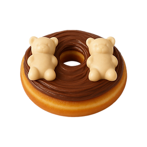 Donut Oursons Guimauve Blanc