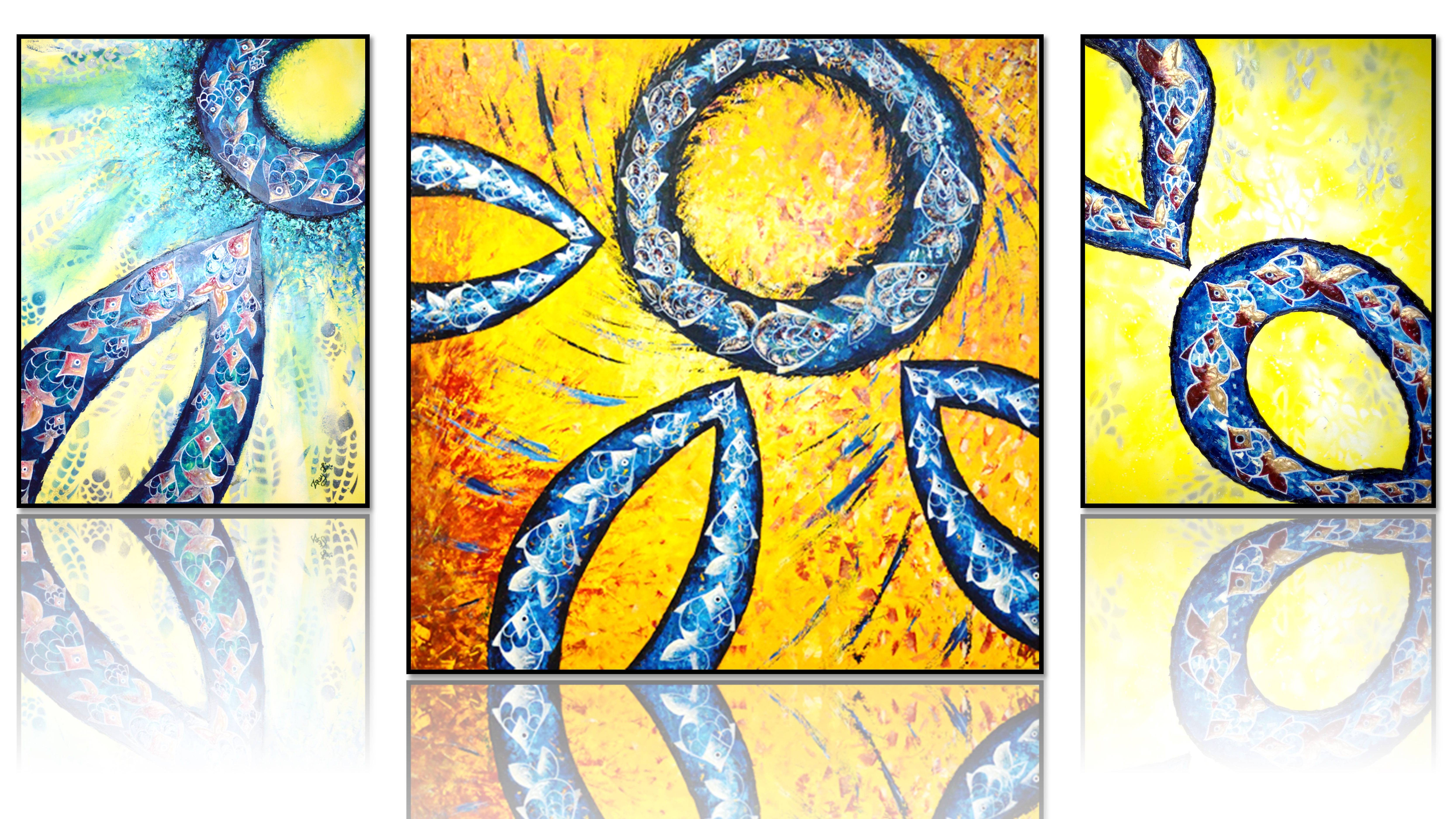 Orange Yellow Fish Collection