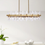 Thumbnail: Sabrina 42 inch crystal rectangle chandelier in satin gold