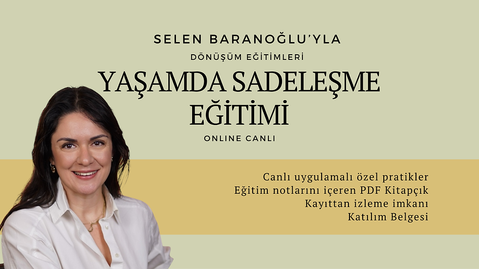 Yaşamda Sadeleşme Eğitimi | Nisan 2026 