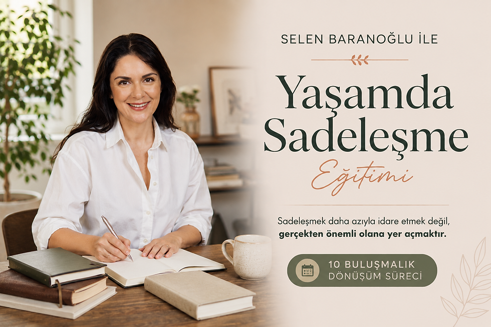 Yaşamda Sadeleşme Eğitimi | Aralık 2026