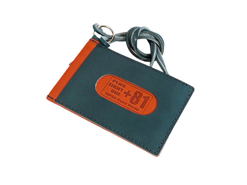 栃木レザーと鹿革のパスケース　ナンバーエイトターコイズ 栃木レザーと鹿革のパスケース ナンバーエイトターコイズ 【公式通販】