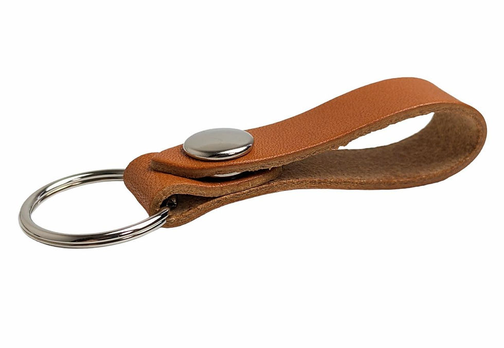 サムネイル： 栃木レザー　キーリング　キーホルダー　超小型で持ちやす