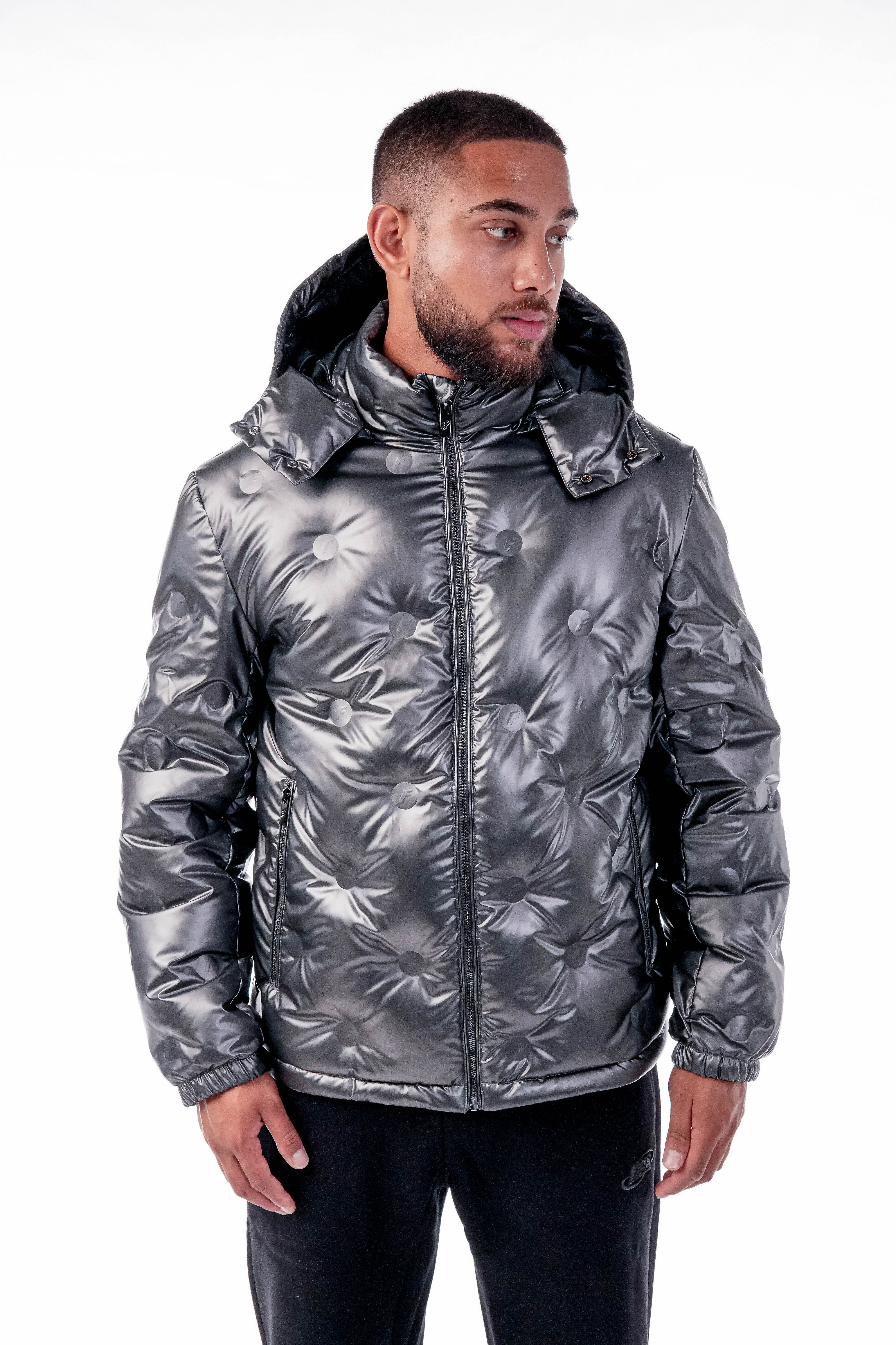 F Logo Puffer Jacket