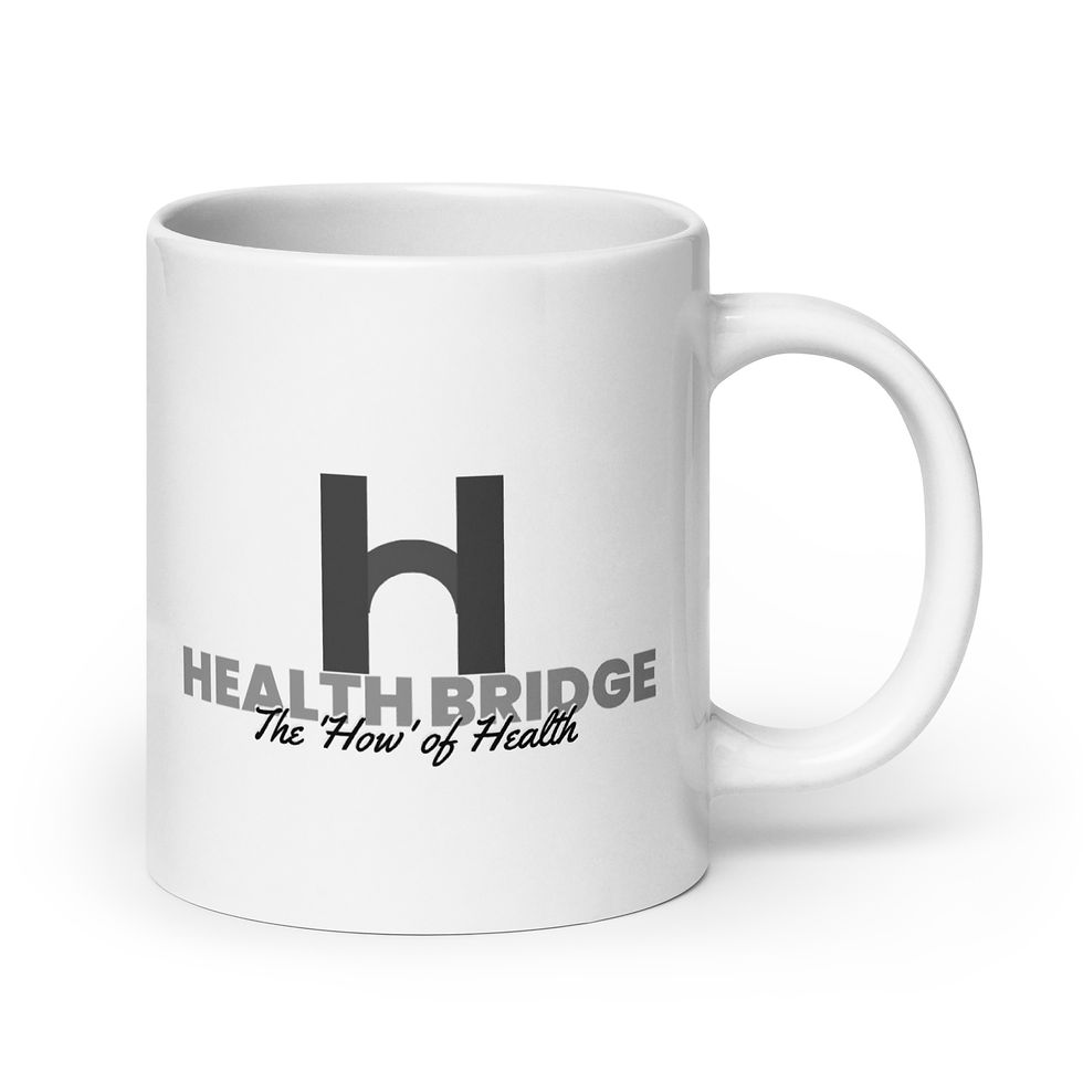 Thumbnail: Health Bridge White glossy mug