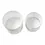 Thumbnail: Votive Candle Holder Snowflake Antique White - Set of 2
