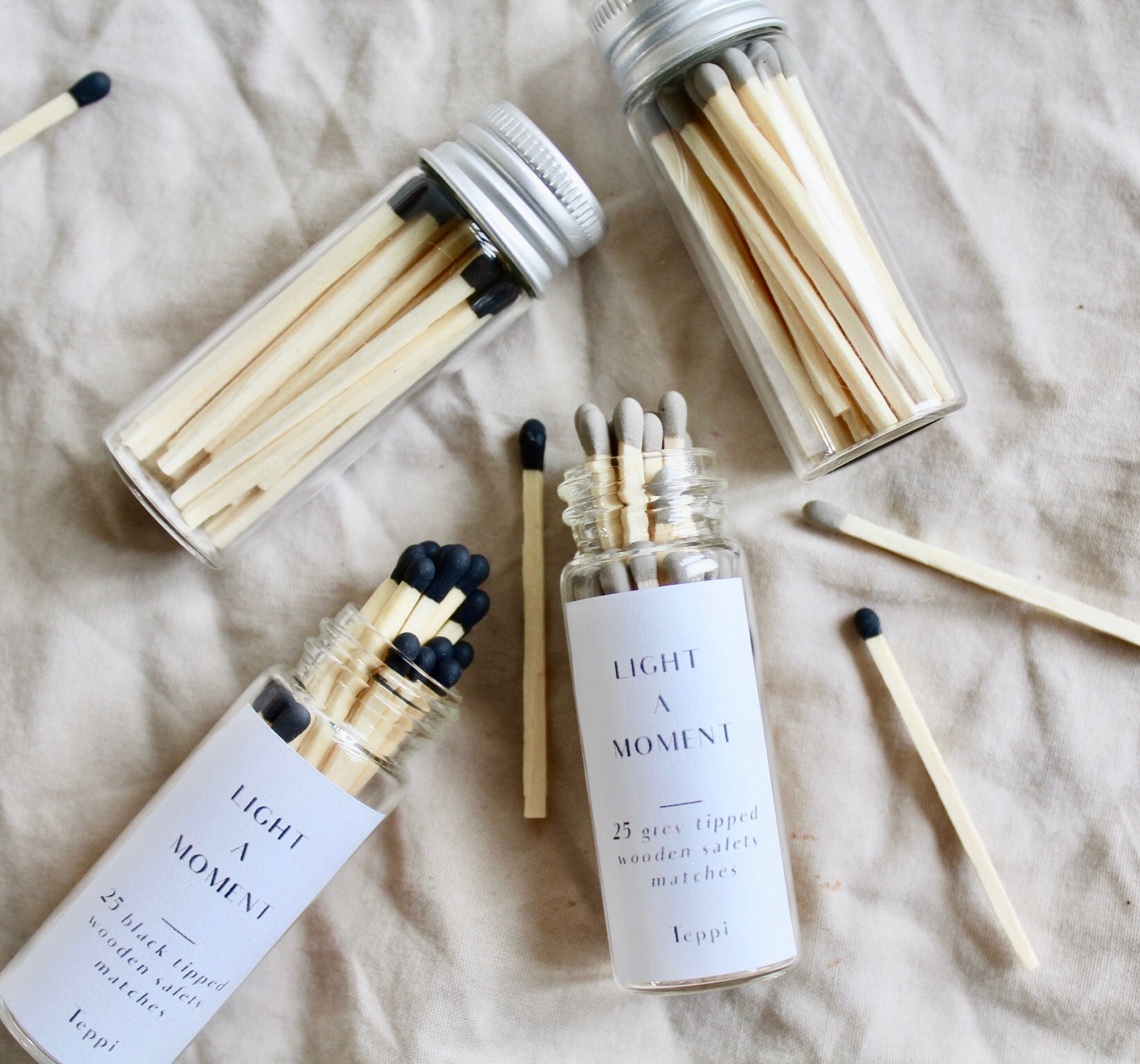 Mini jar of matches // Light a moment