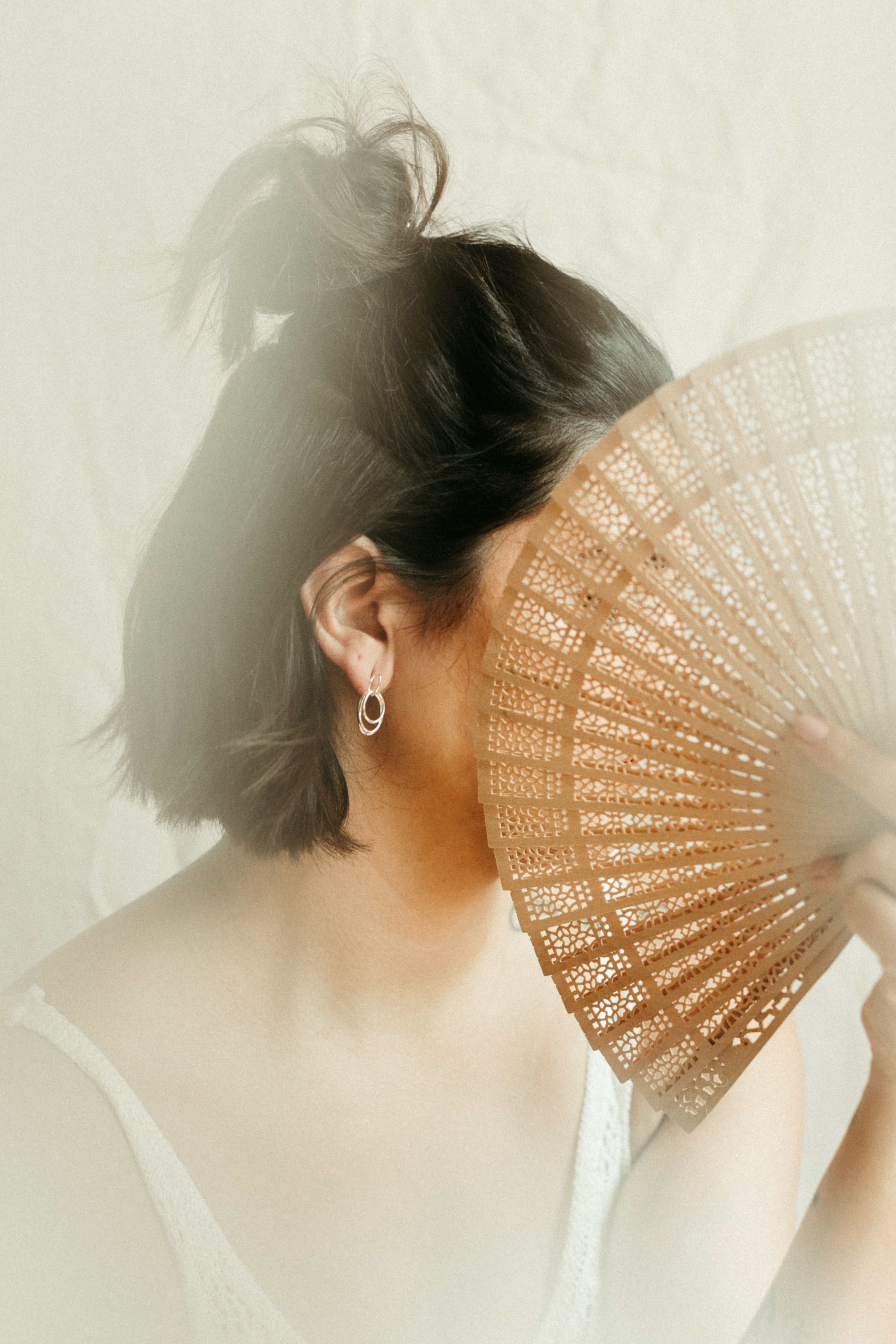 Delicate Interwoven Silver Stem Earrings