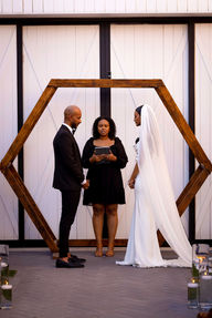 A tearful and joyful moment during a wedding.