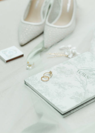 Beautiful shot of a brides details