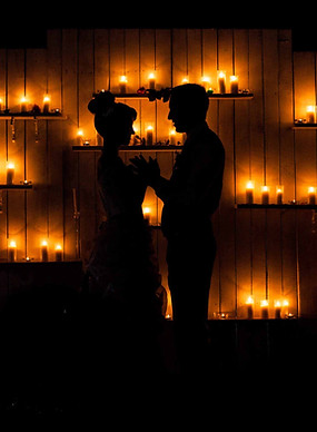 Bride & groom night portrait in Scottsdale, AZ.