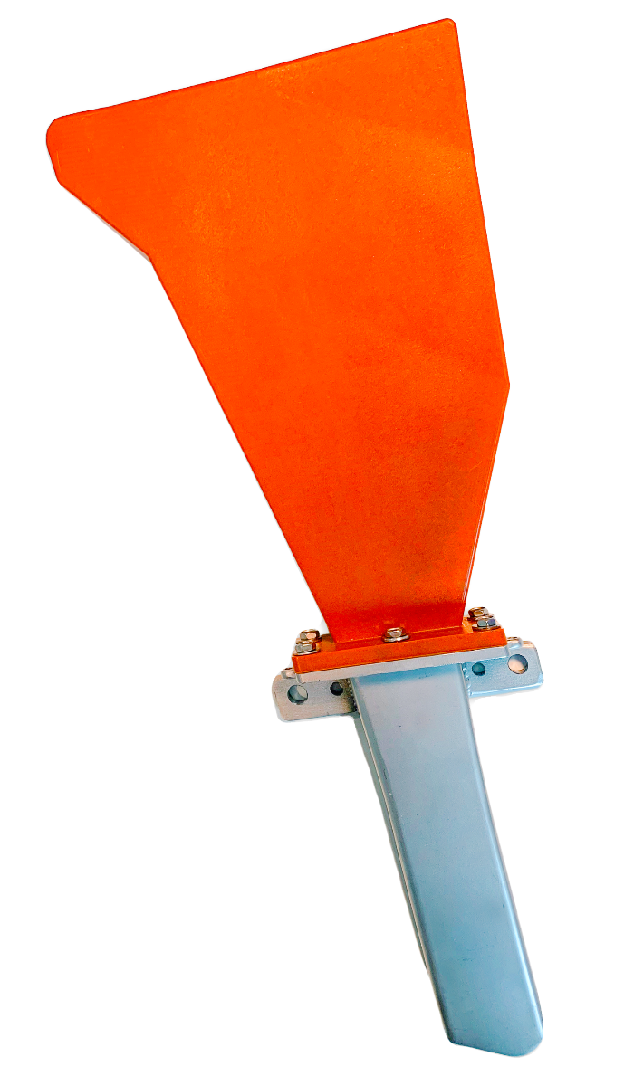 Third generation, hybrid polyurethane and stainless steel funnel.