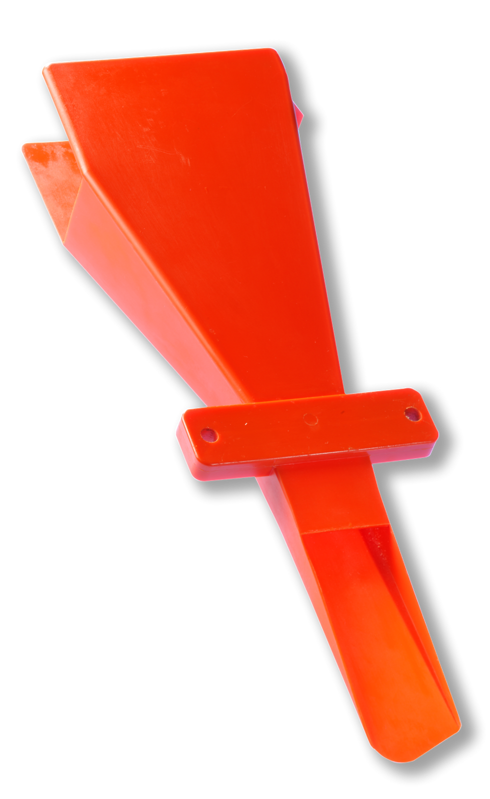 Second generation, a polyurethane molded funnel.